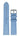 Berg Watches 16 MM Strap Light Blue Silver 16 MM Salmon Leather Strap